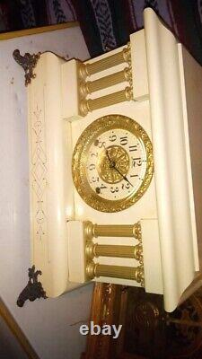 Antique Seth Thomas Faux Marble Adamantine Mantle Clock parts/repair