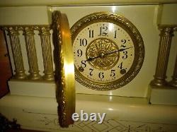 Antique Seth Thomas Faux Marble Adamantine Mantle Clock parts/repair