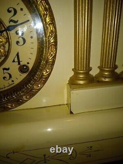 Antique Seth Thomas Faux Marble Adamantine Mantle Clock parts/repair