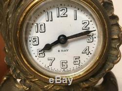 Antique Seth Thomas French Sevres Style Desk Clock