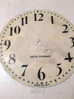 Antique Seth Thomas Gallery Style Round Wall Clock