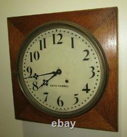 Antique Seth Thomas Gallery Wall Regulator Clock 8-Day, Time Piece, Key-wind