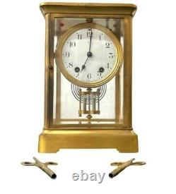 Antique Seth Thomas Gilt Brass Bracket Shelf Clock