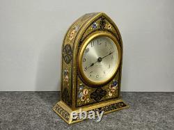 Antique Seth Thomas Gilt Painted 4 Jewels Beehive Cathedral Mantle Clock Wood 7