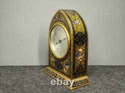 Antique Seth Thomas Gilt Painted 4 Jewels Beehive Cathedral Mantle Clock Wood 7