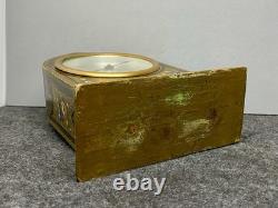 Antique Seth Thomas Gilt Painted 4 Jewels Beehive Cathedral Mantle Clock Wood 7