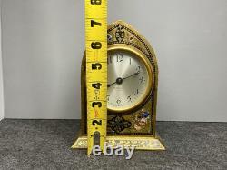 Antique Seth Thomas Gilt Painted 4 Jewels Beehive Cathedral Mantle Clock Wood 7