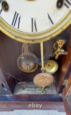 Antique Seth Thomas Gingerbread Kitchen Mantle Clock