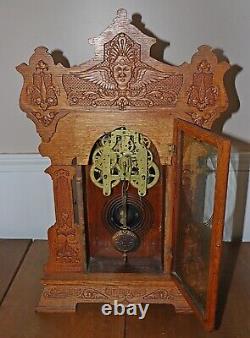 Antique Seth Thomas Gingerbread Mantel Clock Gro