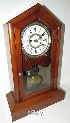 Antique Seth Thomas Gothic Clock 8-day, Time/bell Strike, Key-wind