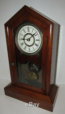 Antique Seth Thomas Gothic Clock 8-day, Time/bell Strike, Key-wind