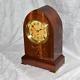 Antique Seth Thomas Inlay Wood Beehive Mantel Clock. Restored. Serviced