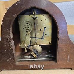 Antique Seth Thomas'Kenbury' Westminster Chime Clock Runs & Chimes Good No Key