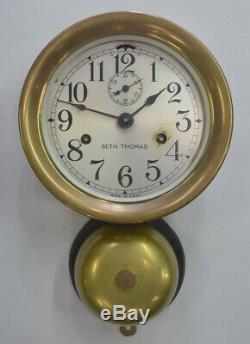 Antique Seth Thomas Lever Bottom Bell Ships Clock