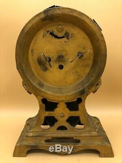 Antique Seth Thomas Long Alarm Mantel Clock