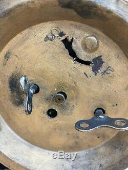Antique Seth Thomas Long Alarm Mantel Clock