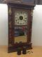 Antique Seth Thomas Mahogany Mirror Glass Weight Driven Key Wind Og Ogee Clock