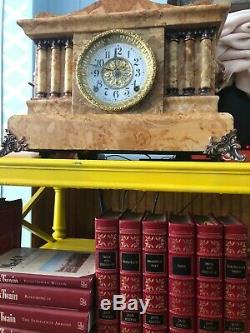 Antique Seth Thomas Mantel Clock Adamantine, Works, Chimes