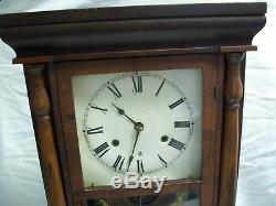Antique Seth Thomas Mantle Chime Clock 30 Hr. Weighted Wind-Up Movement 1875-85