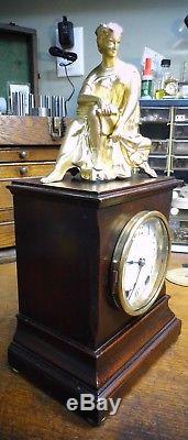 Antique Seth Thomas Mantle Clock 8-day Time & Strike Runs