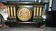 Antique Seth Thomas Mantle Clock Adamantine 6 Pillar Lion Heads