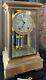 Antique Seth Thomas Mantle Clock Brass Beveled Glass Case 14 Tall 8 Day Chime