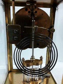 Antique Seth Thomas Mantle Clock Faux Mercury Pendulum Beveled Glass AS IS