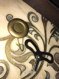 Antique Seth Thomas Mantle Clock Key Wind Chime USA Pendulum Works Great Wood Nr