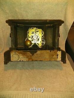 Antique Seth Thomas Mantle Clock Lion Adamantine 1880