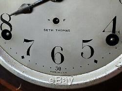 Antique Seth Thomas Mantle Clock With Original Key- Tested And Working