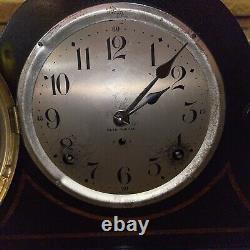 Antique Seth Thomas Mantle Cymbal Clock 1/4 Hour Bing Bong Rare Vintage Tested
