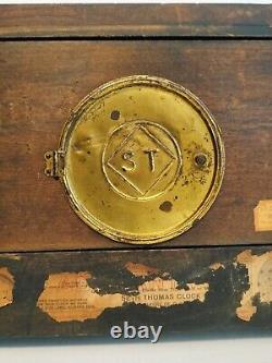 Antique Seth Thomas Mantle Gong Clock #G053