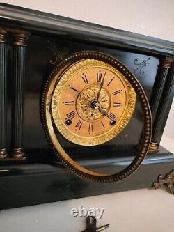 Antique Seth Thomas Mantle Gong Clock #G053