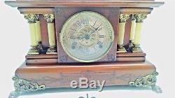 Antique Seth Thomas Mantle/Shelf Clock Woodgrain Adamantine-6 Column