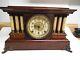 Antique Seth Thomas Mantle/shelf Clock Woodgrain Adamantine-6 Column Rosewood