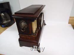 Antique Seth Thomas Mantle/Shelf Clock Woodgrain Adamantine-6 Column Rosewood