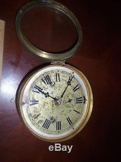 Antique Seth Thomas Maritime Ship's Clock With Keys Works