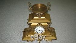 Antique Seth Thomas Metal Mantle Clock