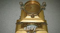 Antique Seth Thomas Metal Mantle Clock