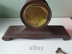 Antique Seth Thomas Mini Tambour Mantle Clock non working with key