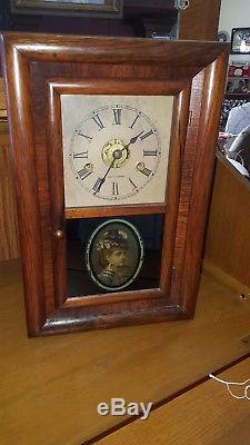 Antique Seth Thomas Miniature Shelf Clock Working With Key