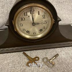 Antique Seth Thomas No. 1 Tambour Mantel Clock 8-Day, Time/Strike, Key-wind