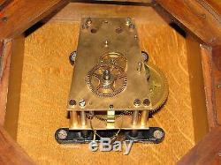 Antique Seth Thomas No 2 Oak Wall Regulator Clock