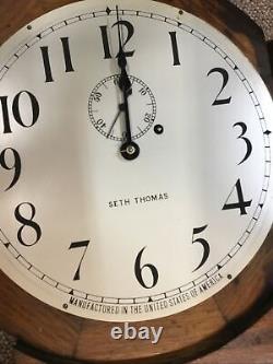 Antique Seth Thomas No. 2 Weight Driven Regulator Wall Clock 8-Day