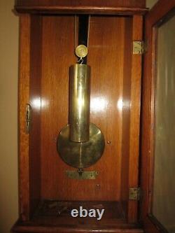 Antique Seth Thomas No. 2 Weight Driven Time Piece Wall Regulator Clock 8-day