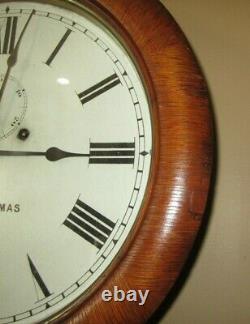 Antique Seth Thomas No. 2 Weight Driven Time Piece Wall Regulator Clock 8-day