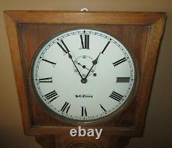 Antique Seth Thomas No. 25 Weight Driven Time Piece Wall Regulator Clock 8-day