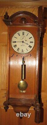 Antique Seth Thomas No. 6 Weight Driven Wall Regulator Clock 8-day