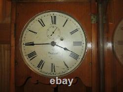 Antique Seth Thomas No. 6 Weight Driven Wall Regulator Clock 8-day