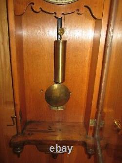 Antique Seth Thomas No. 6 Weight Driven Wall Regulator Clock 8-day